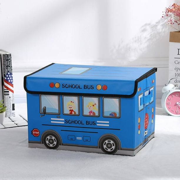 Xihbxyly Caja de Juguetes Plegable, Tapa Resistente, Almacenamiento Práctico, Organización Versátil, Ideal para El Hogar y La Oficina, Asas de Transporte Fáciles de Transportar, Diseño Compacto, Tama