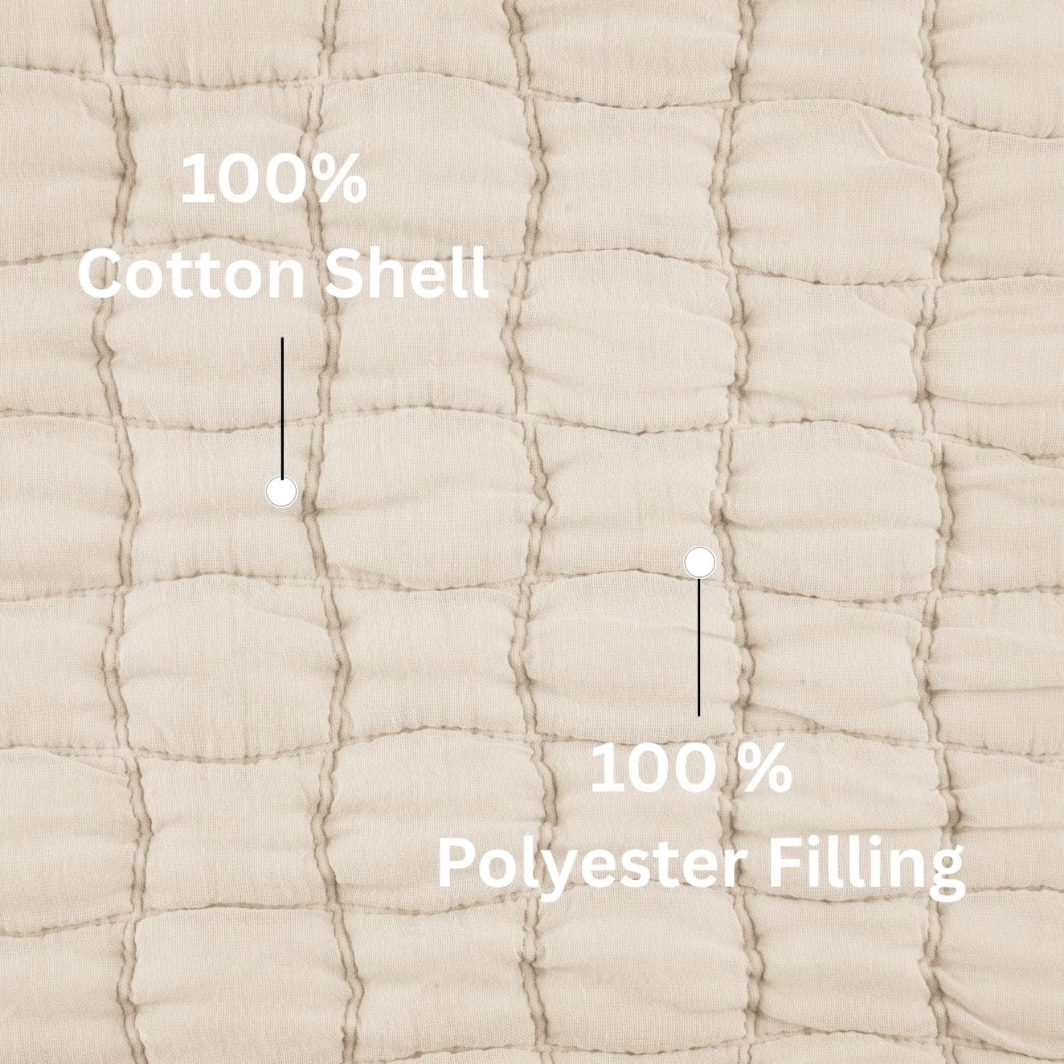 Mainstays Check Matelasse Quilt, Beige, King