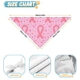 thumbnail image 6 of Dog Bandana 1 Pack,Pink Breast Cancer Ribbon Floral Pattern Bandanas for Dogs,Cat Bandana,Small/ Large Dog Bandana 2 Size,Dog Bandanas Girl Boy, 6 of 6