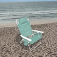 thumbnail image 6 of Caribbean Joe 5 Position Reclining Beach Chair, Mint Teal , Aluminum, 6 of 7
