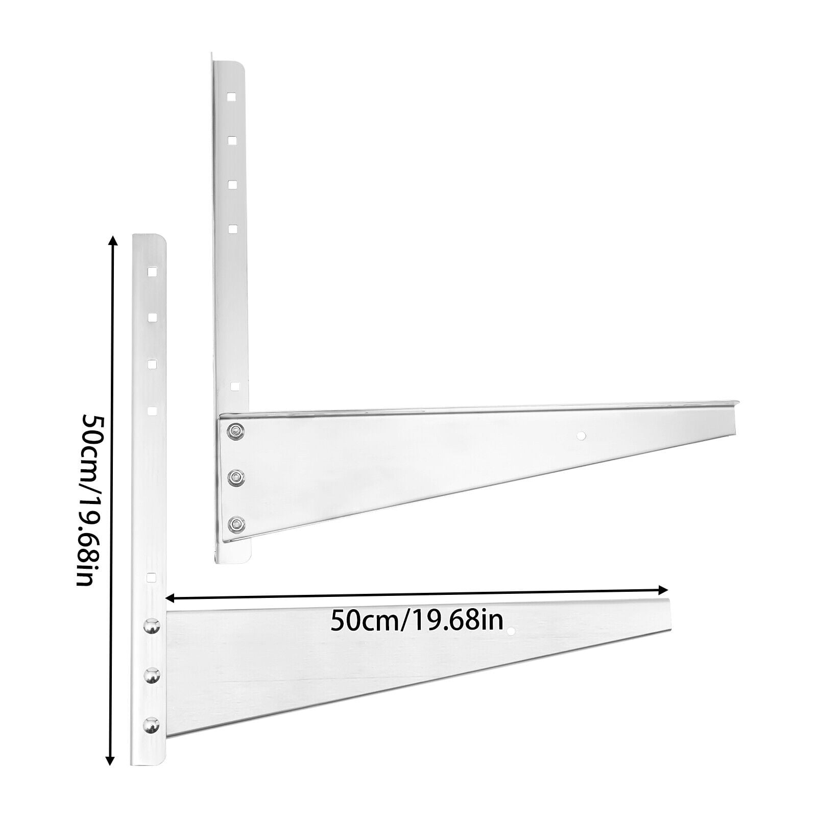 2PC Wall Mount Bracket Mini Split Air Conditioner Outdoor Unit Support Brackets