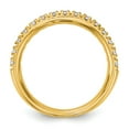 thumbnail image 2 of 14K Yellow Gold Ring Band Wedding Diamond, Lab Grown Round White, Size 5, 2 of 6
