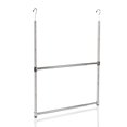 thumbnail image 3 of Oceanstar ACR1538C 2-Tier Portable Adjustable Closet Hanger Rod, Chrome, 3 of 6