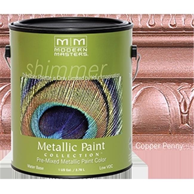MODERN MASTERS ME579 1 Gallon Copper Penny Metallic Paint Opaque