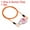 Orange, Pink, variant on Uxcell 3 Digit Combination Padlock Steel Security Cable 6.5Ft Travel Chain Lock, Silver