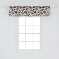 thumbnail image 2 of Ambesonne Floral Window Valance, Image of Spring Pattern with Hibiscus Flowers and Calligraphic Elements, Curtain Valance for Kitchen Bedroom Decor with Rod Pocket, 54" X 12", White and Multicolor, 2 of 3