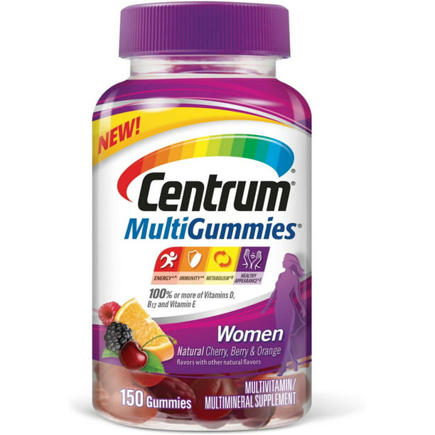 Centrum MultiGummies for Women Multivitamin/Multimineral Supplement Gummies 150 ea