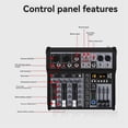 thumbnail image 2 of 4 Channel Bluetooth Audio Mixer Sound Mixing Console Audio Interface USB Sound Card for Studio Stage, 2 of 5