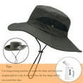 thumbnail image 2 of Sun Hats for Men/Women, Wide Brim Bucket Hat Waterproof Breathable Packable Boonie Hat for Fishing UPF 50 UV Protection, 2 of 7