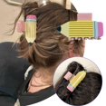 thumbnail image 2 of Wartleves Pinzas para el cabello con forma de lápiz, accesorios para el cabello para la vuelta al cole para profesores, pinza divertida para lápiz, regalo para el cabello con forma de garra de Appreac, 2 of 6