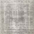 thumbnail image 1 of Ahgly Company Machine Washable Indoor Square Traditional Pale Silver Gray Area Rugs, 3' Square, 1 of 7
