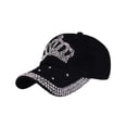 thumbnail image 2 of Qarigey La absorción de sudor de la tela respirable del sombrero de béisbol elegante del dril de algodón se adapta a toda la gorra de Sombreros Negro, 2 of 6