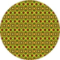 thumbnail image 1 of Ahgly Company Indoor Round Patterned Mahogany Brown Area Rugs, 8' Round, 1 of 1