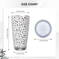 thumbnail image 4 of Balery natural insects Pattern 20oz Insulated Car Cup with Dual Drink Lids, Stainless Steel Travel Mug Eco-Friendly and Leak-Proof-Straw Three-piece Set, 4 of 8