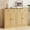 Oak, variant on Buffet Storage Cabinet with Doors and Drawers, 49" W Coffee Bar Cabinet, Kitchen Buffet Sideboard for Living Room, Kitchen, White