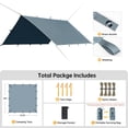 thumbnail image 2 of Lona para Camping FREE SOLDIER Impermeable 3×3m con Protección UV, 2 of 9