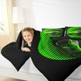 thumbnail image 4 of jejeloiu Sport Car Full Size Comforter Sets,Speed Game Bedding Comforter Set,Green Black Bedding Sets For Boys Teens,Super Cozy Room Decor Reversible,3pcs, 4 of 8