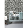 thumbnail image 4 of ESTA Home Fifi Black Palm Frond Wallpaper, 20.5-in by 33-ft, 4 of 10
