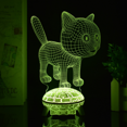 thumbnail image 3 of Illuminate Your Space with Adorable Charm -3D Acrylic Cat Night Light with Remote and Touch Control,16 Color Changing Features, and Creative Gift Idea, 3 of 6
