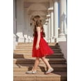 thumbnail image 3 of Arshiner Toddler Girl Tulle Dress Tutu Party Princess Dresses Fairy Photoshoot Dress, 3 of 9