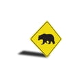 thumbnail image 3 of Bear Crossing Diamond Aluminum Metal Decor Sign - 12" x 12", 3 of 4