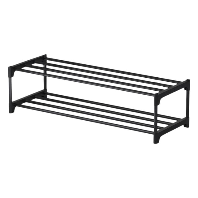 Eoozwa Shoe Rack Organizer, Plastic Storage Shelf for Bedroom Closet Entryway, Space Saving Stackable Shoe Holder