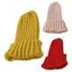 thumbnail image 3 of ZHAOCHENG Uds. Gorro cálido amarillo para invierno y otoño para mujer, gorro informal, 3 of 5
