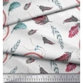 thumbnail image 2 of Soimoi Modal Satin Fabric Feather & Dream Catcher Home Decor Print Fabric by Yard 42 Inch Wide, 2 of 3