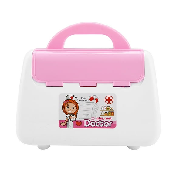 Kit Toy Children Toy Kit Tool Kit Toy Children Stethoscope Syringe Medicine Bottle Tool Kit Role Playing Game Toys Pink
