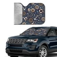 thumbnail image 2 of Yiaed Nautical Print Car Windshield Sunshade Front Auto Car Front Window Sun Shade Foldable Sun Visor Shield Cover Auto Accessories for Sedan SUV Truck-Small, 2 of 5