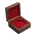 thumbnail image 1 of Estuche de exhibición de monedas de desafío Caja de almacenamiento de madera Caja de presentación de exhibición Medalla de Línea roja, 1 of 9