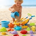 thumbnail image 5 of Sand Toys Set, Interactive Beach Games Kids Travel Beach Toys with Storage Bag, Outdoor Sand Play Kit with Creative Molds and Tools, Summer Vacation Toy Set for Backyard Playground Water Fun, 5 of 9