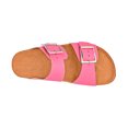thumbnail image 2 of Sandalias de piso color Rosa Exterior Piel sintética, Ajuste con 1 tiempo, Construcción Vegano RBBASICS 145604, 2 of 3