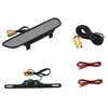 4.3inch TFT LCD Screen Car Rear View Rearview Mirror With Wire Camera Set