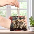 thumbnail image 4 of PU Leather Coin Purse Wallet Compact Water-Resistant Card Cases Money Organizers Cute Dog and Red Truck, 4 of 7