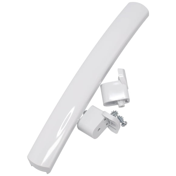Supplying Demand WB15X10276 261300714903 Kit de reemplazo de manija de puerta blanca para microondas con tapas finales
