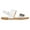 White Multi, variant on Sparkly Leatherette Flat Strap Sandals, Blush Multi (Girls')