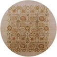 thumbnail image 1 of Ahgly Company Tapis d'Intérieur Rond Moderne Mi-Siècle Brun Clair Oriental, 6 Pieds Rond, 1 of 6