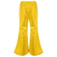 thumbnail image 2 of iiniim Kids Girls Shiny Sequin Dance Pants Wide Leg Bell-Bottoms Trousers for Jazz Hip-Hop Street Dancing, 2 of 7