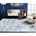 thumbnail image 4 of SAFAVIEH Amelia Carrie Abstract Area Rug, Navy/Light Gray, 8' x 10', 4 of 12