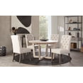 thumbnail image 5 of 51 Round Solid Wood Dining Table in Light Natural Mango, 5 of 5