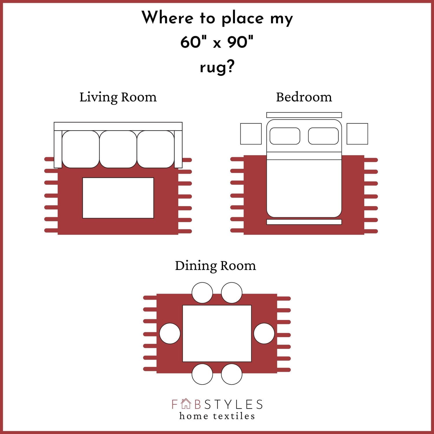 Tapis tissé à plat en coton à chevrons Fabstyles pour salon, couloir, patio