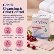 LUVENA Feminine Rinse pH Balanced, Paraben-Free Feminine Wash, Twin Pack, 6 fl oz