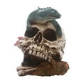 thumbnail image 2 of Fiudx Adorno de Calavera de Resina, Diseño de Terror Pintado a Mano, Decoración Única para Bar, Decoración Multiusos de Halloween, Accesorio Personalizado para Fiestas, Ideal para El Hogar y La Ofici, 2 of 6
