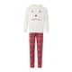 thumbnail image 2 of Conjunto de pijama navideño familiar a juego, sudaderas con capucha de forro polar afelpado, pantalones a cuadros, pijama de alce navideño para niños y adultos., 2 of 6