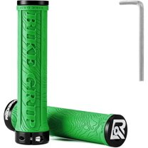 ROCKBROS Bike Handlebar Grips Double Lock-on Ergonomic Bicycle 2.2cm D Non-Slip Rubber Hand Grips for MTB BMX Mountain Bike Scooter