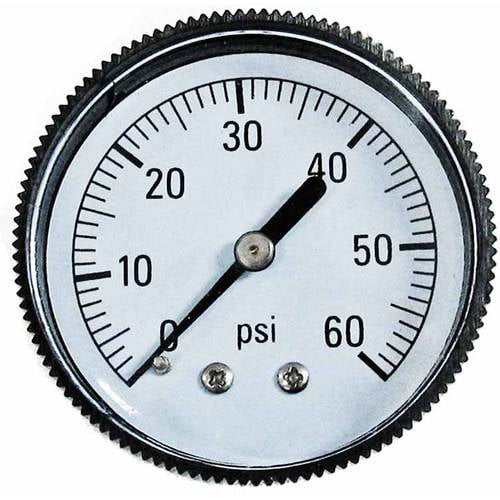 Poolmaster Pressure Gauge, Back Mount