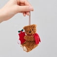 thumbnail image 4 of Plush Christmas Bear Hanging Ornament,Soft Stuffed Holiday Pendant with Hanging Loop,Indoor & Outdoor Decor for Christmas Tree,Front Door,Mall Scene And Seasonal Gift Selection, 4 of 8
