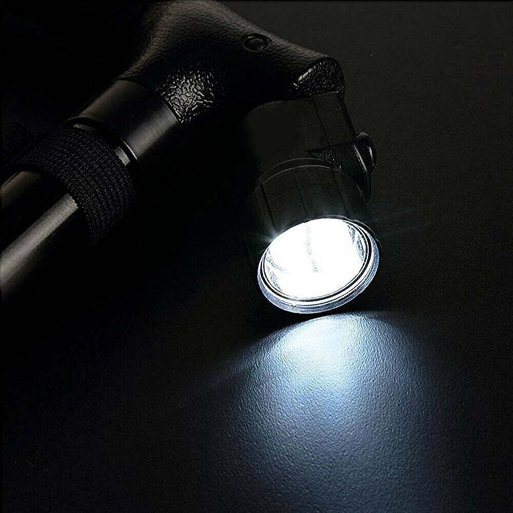 2 Pack Folding Walking Cane with 6 LED Lights, 5-Level Adjustable Height, 360° Anti-Slip Pivoting Base, Lightweight Aluminum T-Handle Walking Stick for Elderly