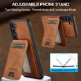 thumbnail image 6 of Allytechgroup Case for Samsung Galaxy S20 FE, 2 In 1 Wallet Stand Case with Detachable Card Holder Support Wireless Charging Shockproof Magnetic Back Cover for Samsung Galaxy S20 FE, Brown, 6 of 9